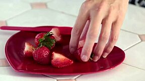 after tennis i crave these cougar milfs wet pussies in kitchen. lesbian trio licks to dripping orgasms