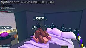 egyptian slut gets pounded hard in roblox condo game by arab cock!