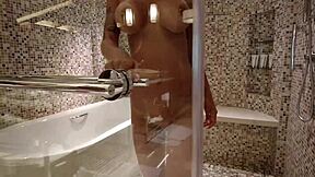 monika fox naked shower tempts your gaze