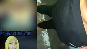 Fat ebony milf slurps wet on neighbor boyfriend's monster bbc