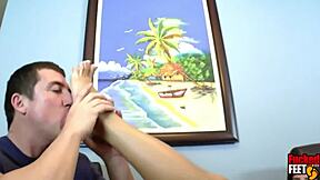 damn philly john unloads on chichi medina's sexy latina bare soles and big pussy lips