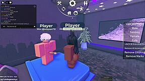 egyptian slut gets pounded hard in roblox condo game by arab cock!