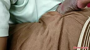 Step-Daughter Seduces Step-Father with Big Natural Tits for Bedroom Blowjob Fuck