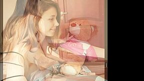 mila azul hottest ukrainian nude model teases natural tits with teddy bear