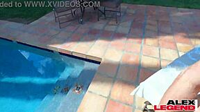 i feel so alive fucking sexy milf shay sights outdoors by the pool with big tits