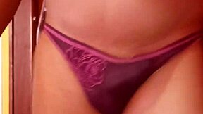 my wife's panties and lingerie look so hot with dildo play