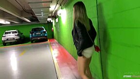 i can't believe this risky public blowjob from blonde slut deepthroating cum in mouth and swallowing all of it