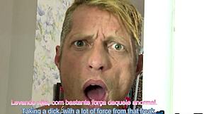 husband watches in shock as wife takes big black cock monster pounding small tits bouncing