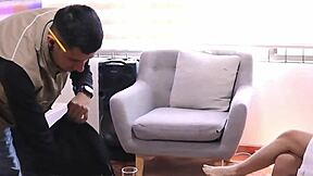 Technician, you gonna fuck this horny big-ass Latina bent over?