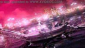 Meiko's Massive Tits and Ass Burst Out in Full Nude Cat Costume Mod