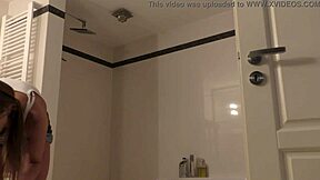 Petite teen skinny tits spied in bathroom voyeur fantasy