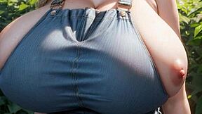 ai model with monster big tits wanna pop these balloons on me?