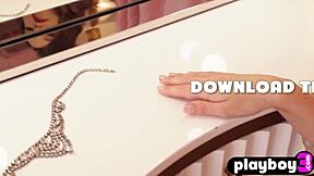 beautiful all natural milf stephanie manescu rips lingerie for passionate naked posing!