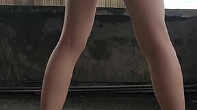 shemale ting xuan pisses outdoors anal fucks masturbates public ladyboy exposure