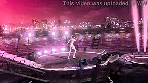 Meiko's Massive Tits and Ass Burst Out in Full Nude Cat Costume Mod