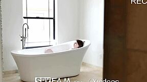 step bro spies on stepsis tanning then pounds her small tits brunette pussy doggystyle