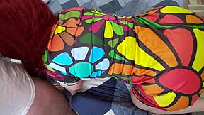 bbw stepmom milf kneels homemade waiting fat ass up for mature anal pounding