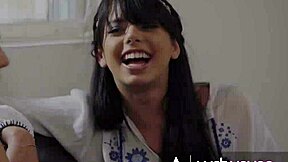 Petite Gina Valentina Licks Tiffany Watson's Ass to Convert Her to Nudist Muff Diving