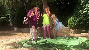 cosplay lesbians rip clothes for orgy muff diving cumfest!!