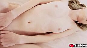 tiny alicia williams licks stepbro's balls to tip then fucks missionary