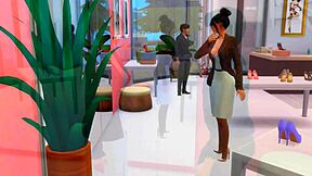 cinderella MILF LICKS heels then gets HARDCORE assfucked in shoe store