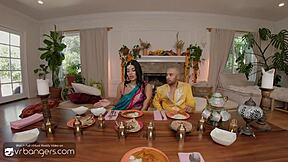 vr bangers horny indian wife sucks your monster cock deep and cheats moaning