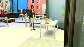 cinderella MILF LICKS heels then gets HARDCORE assfucked in shoe store