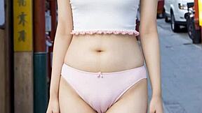 Chinatown models pose in sexy lingerie and panties