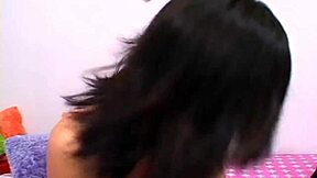 Fucking Slut Brunette's Ass in Fishnets and Heels