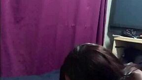 Skinny Black Girl Devours White Cock Hungrily