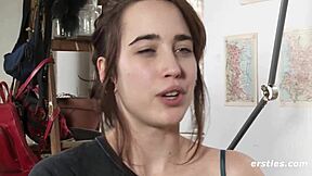 effie fingers her hairy beaver to intense orgasm solo