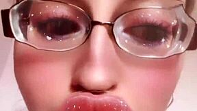 you CAN'T stop STARING at your glasses goddess mistress in POV