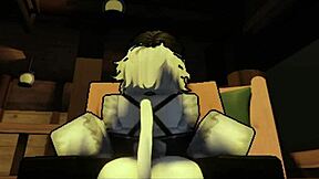 i railed my maid femboy hard up in the attic space