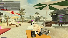 roblox porn features blonde's wild ass shaking ride