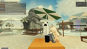 roblox porn features blonde's wild ass shaking ride