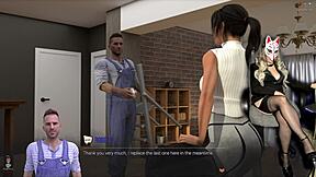 lara croft why undress your skirt in public naughty?