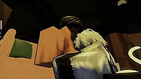 i railed my maid femboy hard up in the attic space