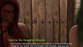 playful tits and pussy tease in ensnared divinity game