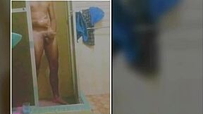Skinny Brazilian Amateur Shower Bath Masturbation Compilation Cums Hard on Huge Cock