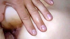 my mature wife spreads her gaping wet ass and pussy for hard spanking closeup