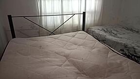 my sexy stepmom cleans bedroom in thong for stepson