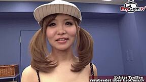 Does cute petite Japanese 18yo teen beg for deep creampie pounding?