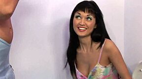 look at lolly badcock's pussy lips gripping that shaft as he pounds her deep