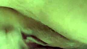 blonde fat wife masturbates her pussy with monster black cock toy