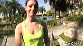 hey check out nikki lavay sucking cock pov hardcore with her small tits out