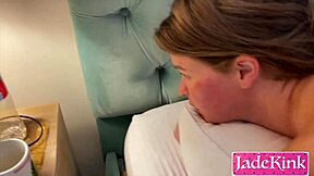 Kinky housewife dirty talks while submissive wet pussy gets ripped clothes monster cock domination