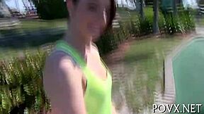 hey check out nikki lavay sucking cock pov hardcore with her small tits out