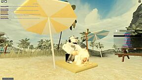 roblox porn features blonde's wild ass shaking ride