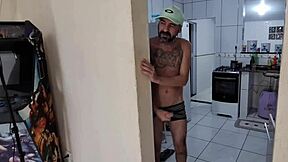 my taboo teen half-sister studies with no panties on