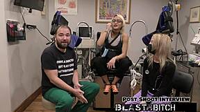 Channy Crossfire sucks dick hard. Then cum blasts her face.